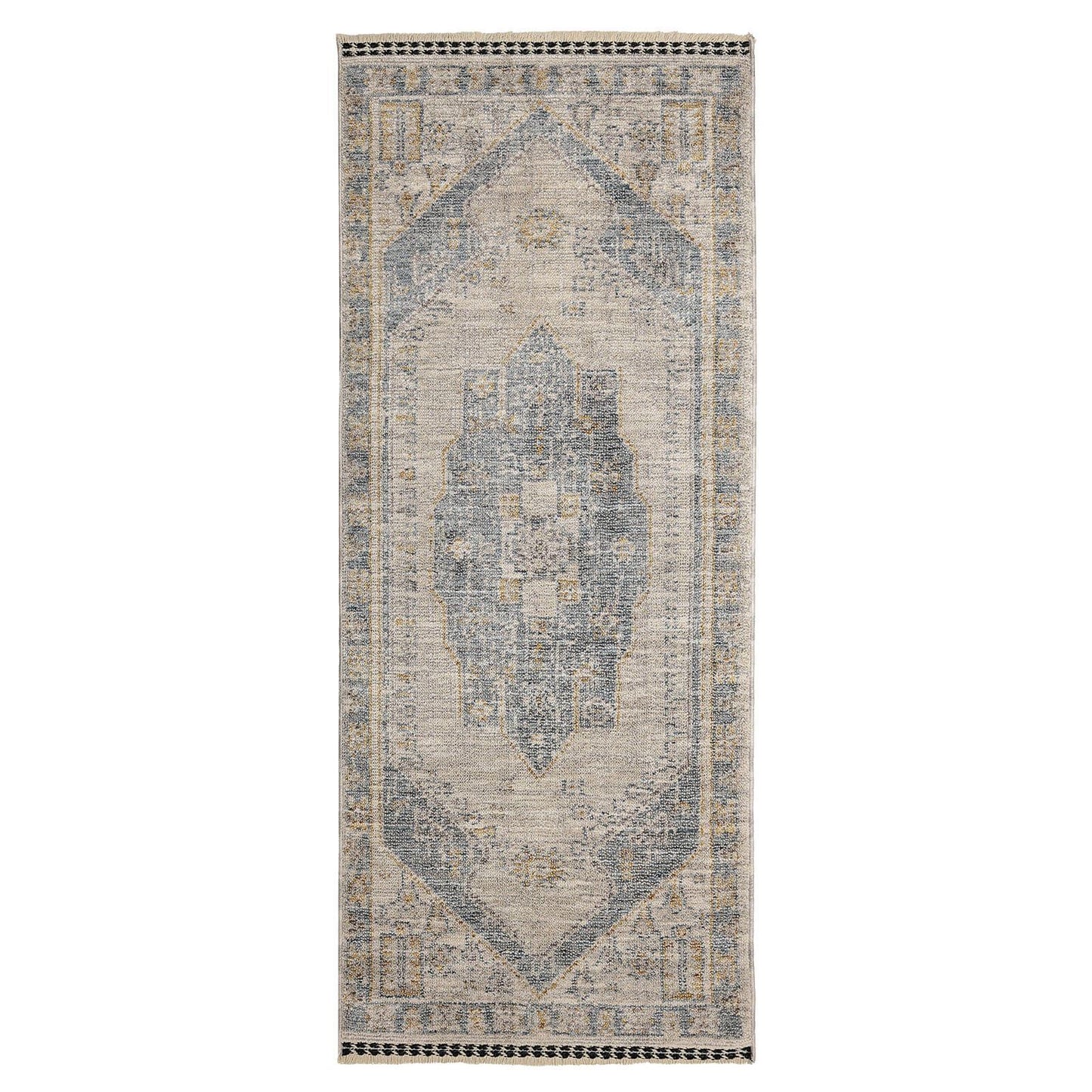 Mateo Medallion Blue Vintage Rug