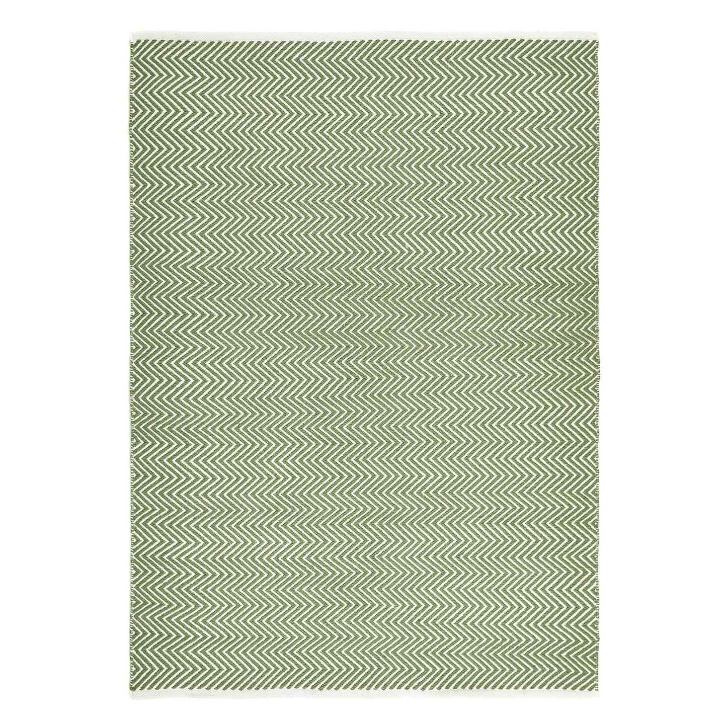Hug Rug Woven Herringbone Rug Dark Green Rug