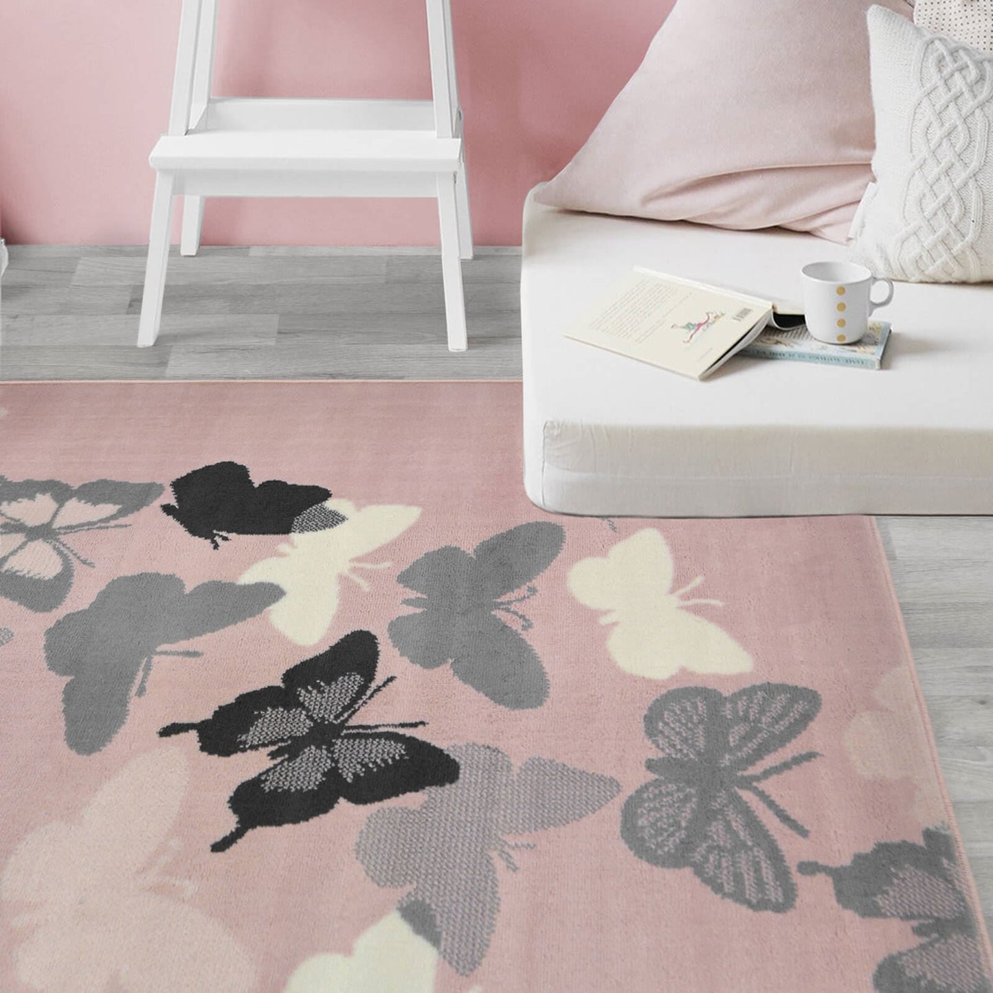 Maestro Butterfly Blush Butterfly Rug