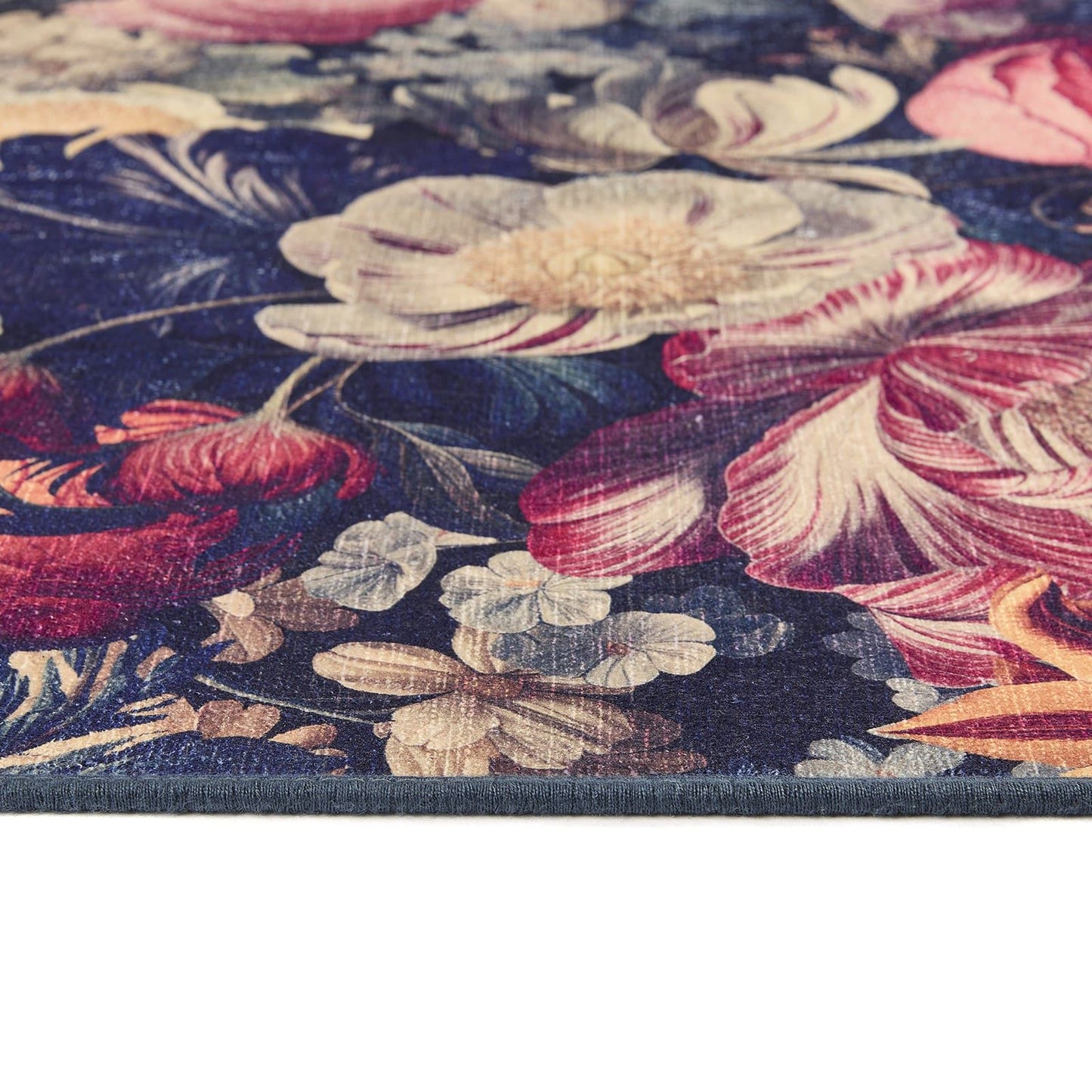 Hug Rug Eco-Washable Dark Florals Rug
