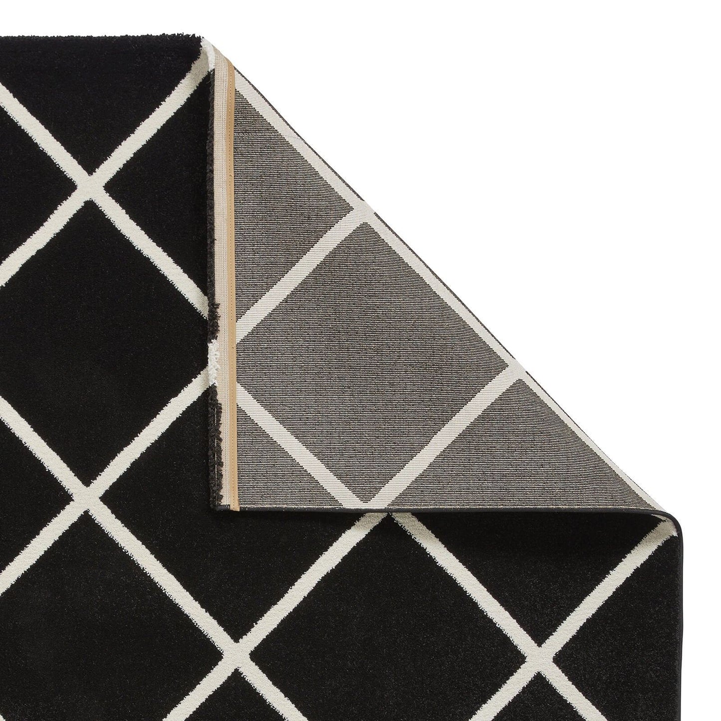 Brooklyn BRK35 (24371) Black/White Modern Rug