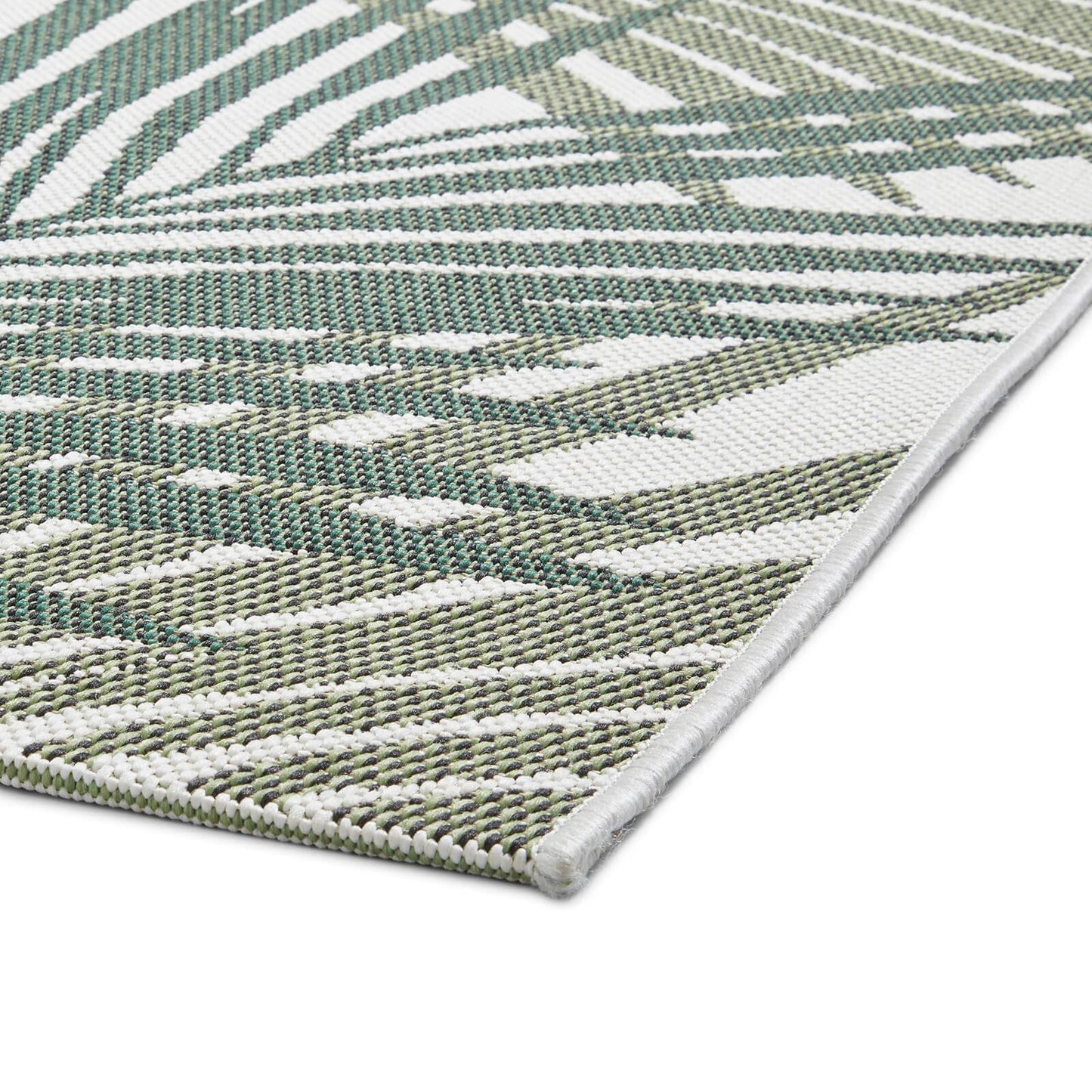 Miami 19433 Green/Light Beige Flatweave Rug