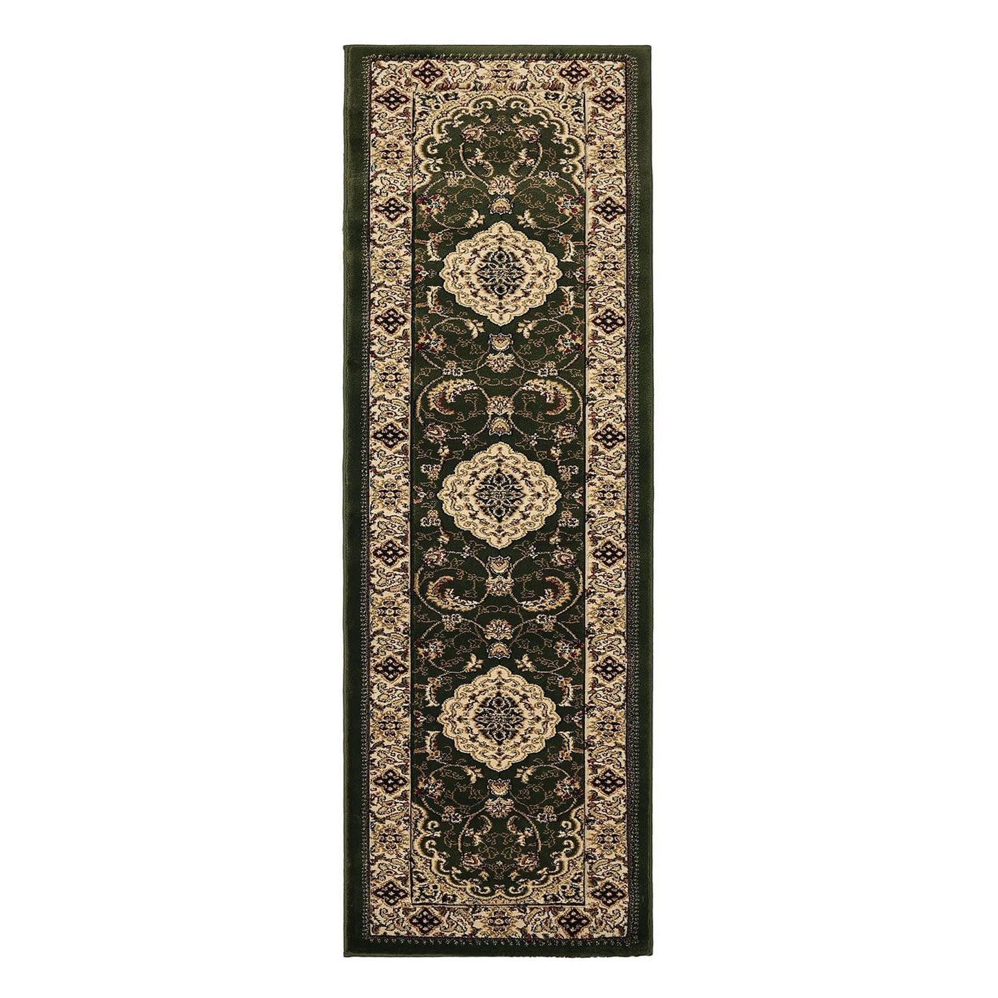 Victoria Traditional Green Classical Rug