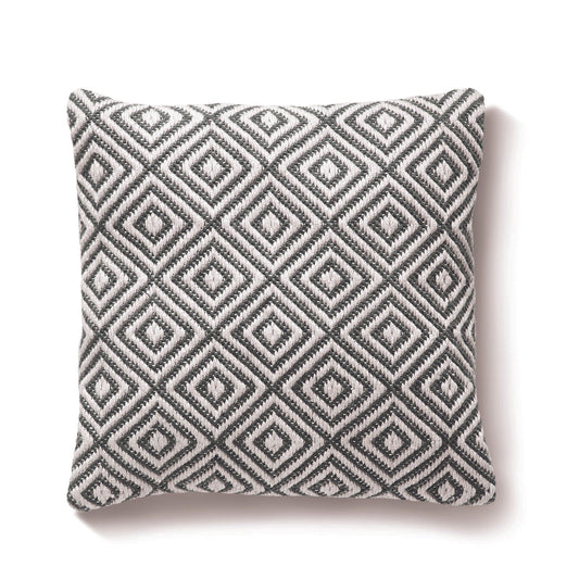 Hug Rug Woven Diamond Cushion Warm Grey 45X45 Rug