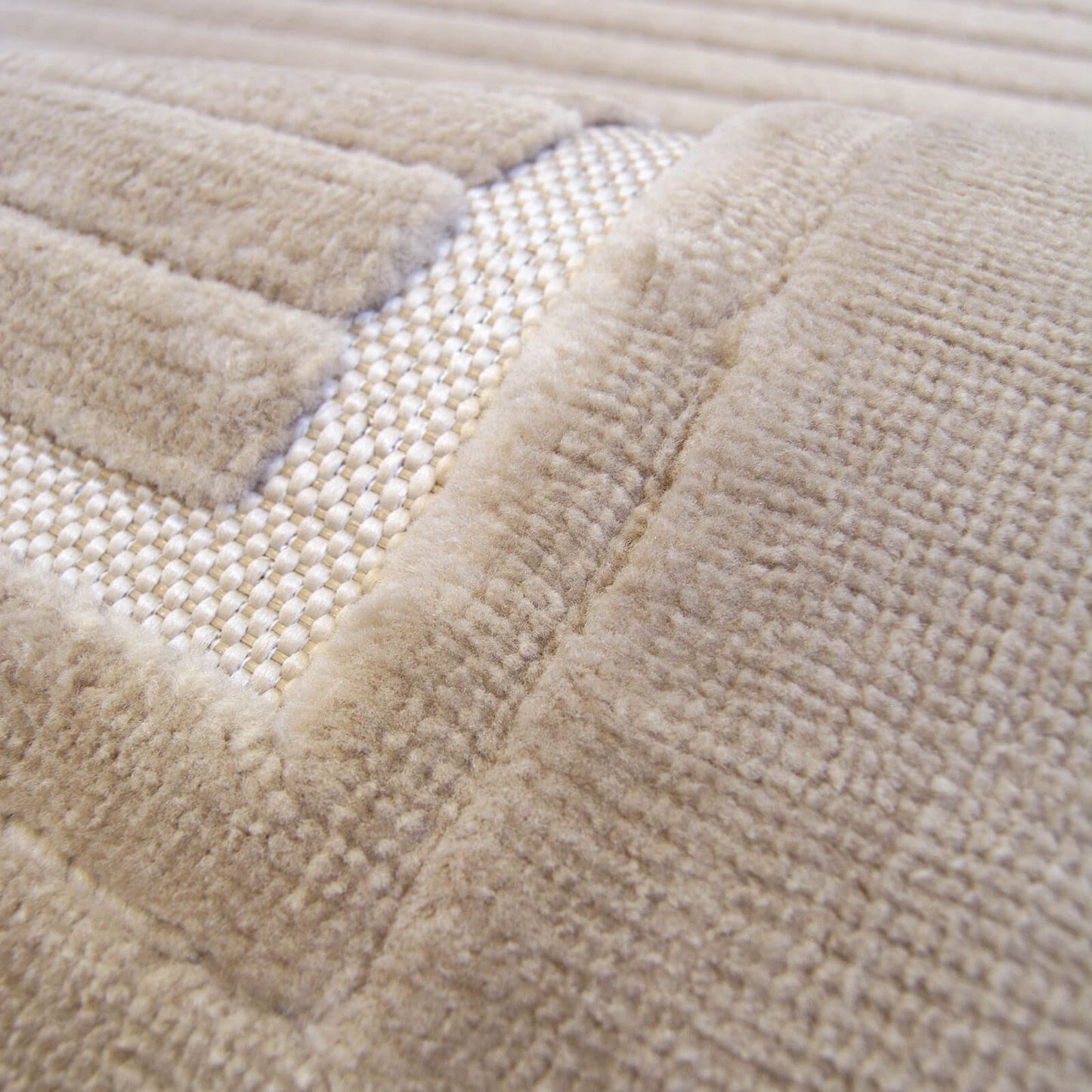 Malmo Border Natural Contemporary Rug