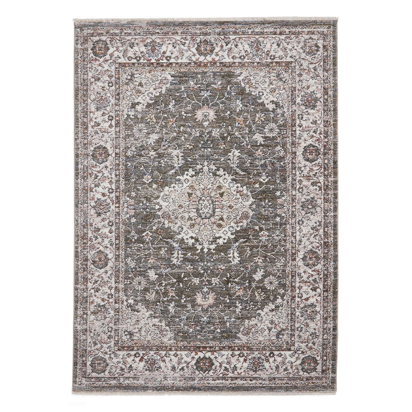 Vintage 35013 Green Traditional Rug