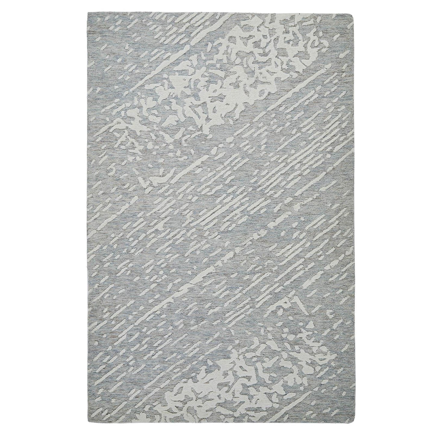 Hampton Tokyo Light Blue/Ivory Damask Rugs