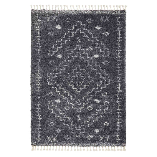 Aspen 1537 Grey/Ivory Shaggy Rug