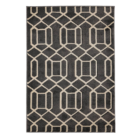 Newport Grey Lattice Rug