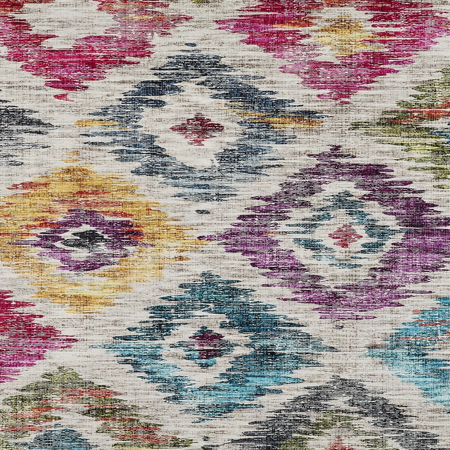 Hug Rug Eco-Washable Painted Ikat Rug