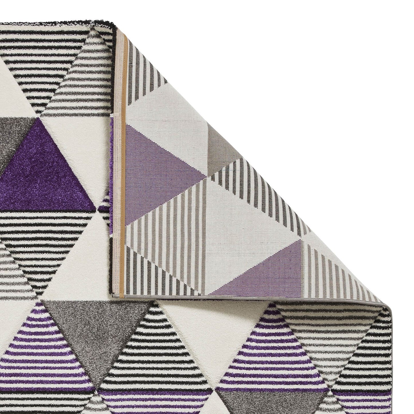 Brooklyn BRK15 (24369) Grey/Purple Modern Rug