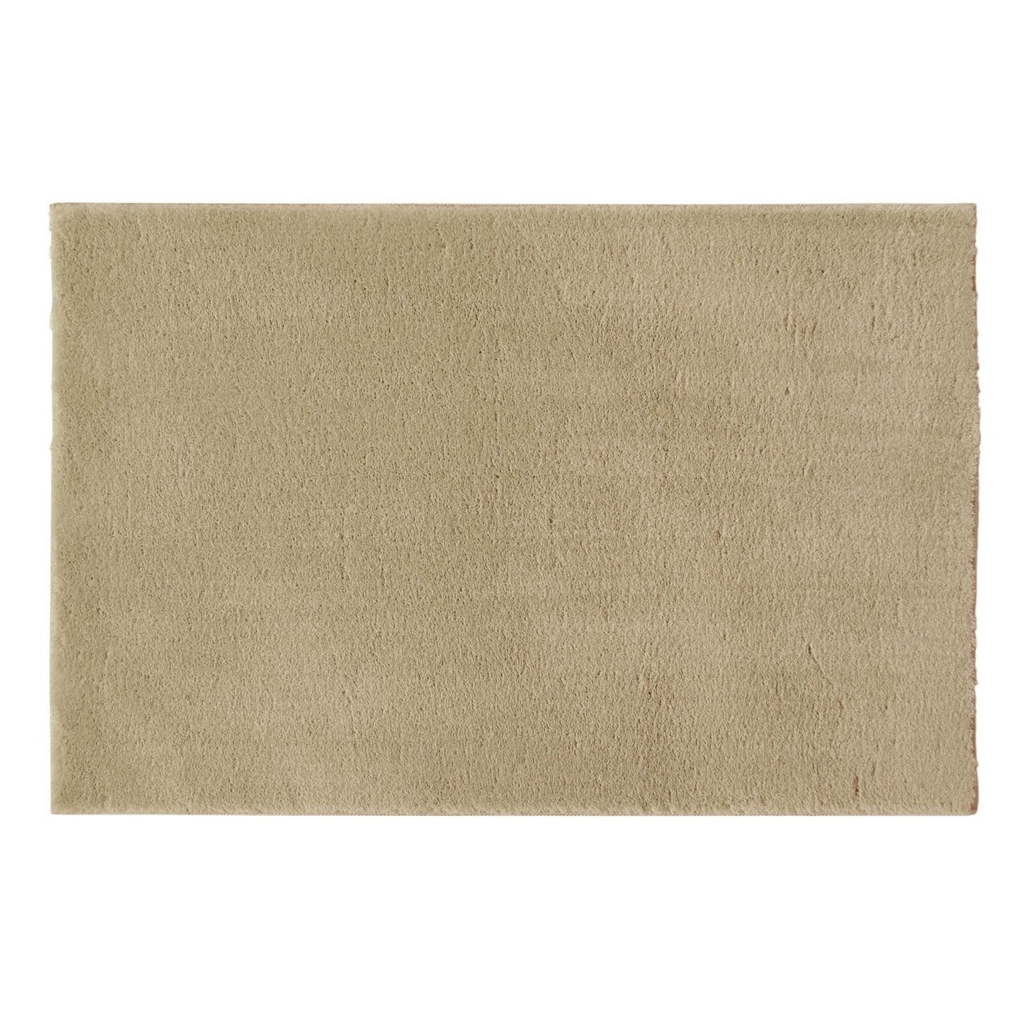 Royale Bathmat Beige Plain Rug - 050 X 070cm (1ft 6" x 3ft 0")