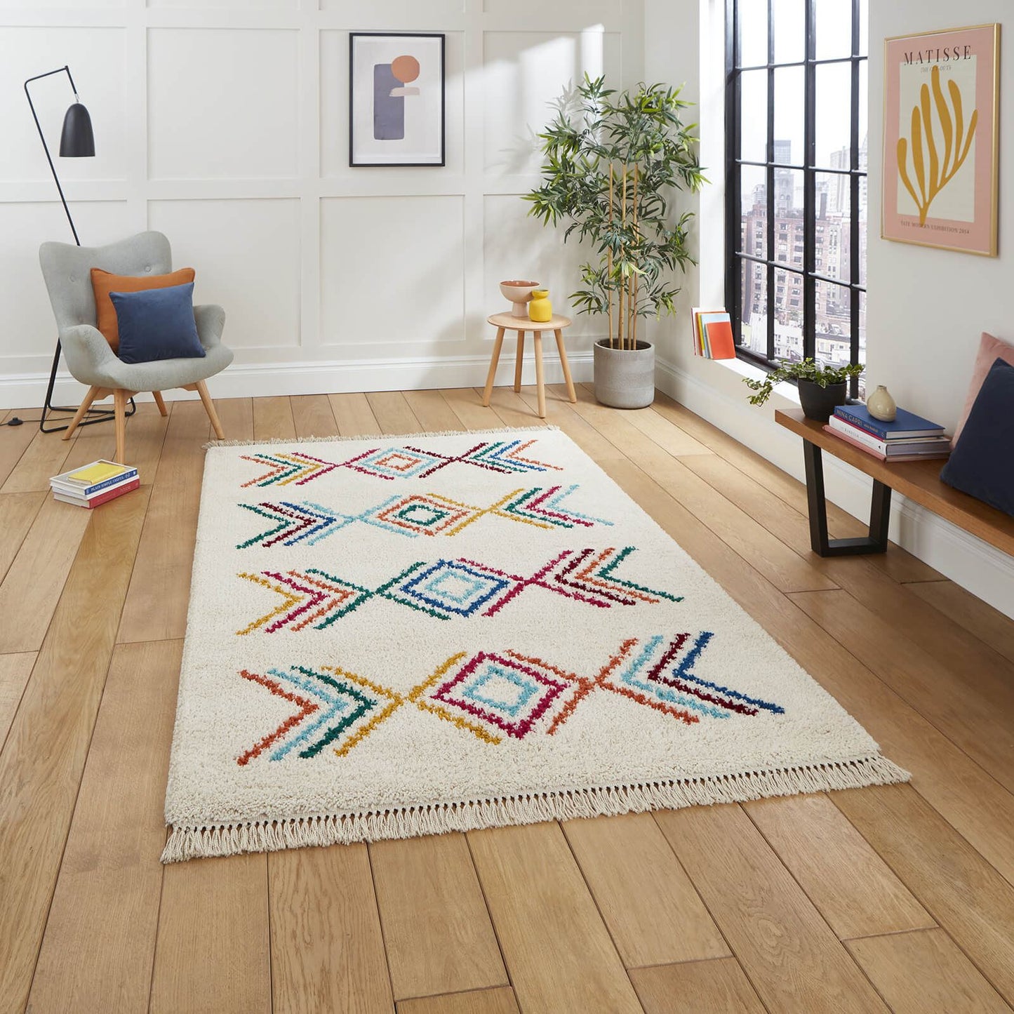 Boho C444 Multi Modern Rug