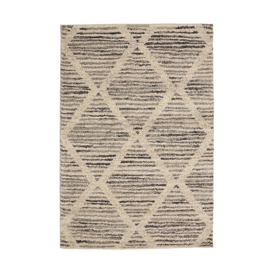 Gio Diamonds Geometric Natural Rug