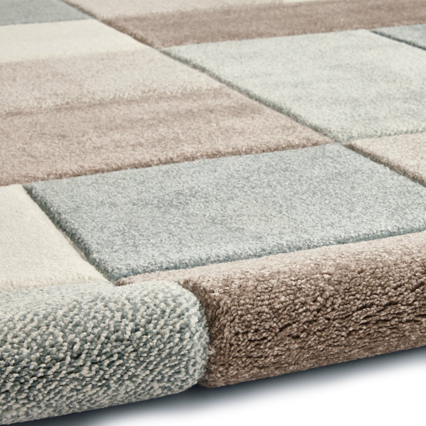 Brooklyn 646 Grey/Blue Modern Rugs
