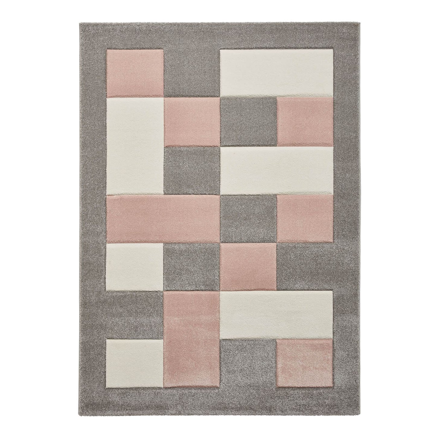 Brooklyn BRK04 (24368) Grey/Rose (24368) Modern Rug