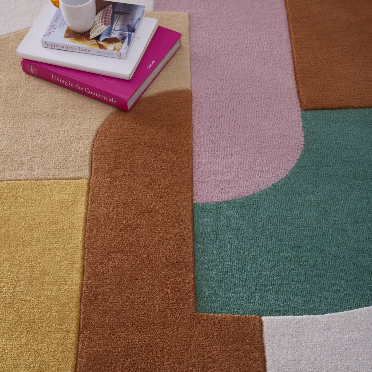 Origins Retro Deco Pink Rug