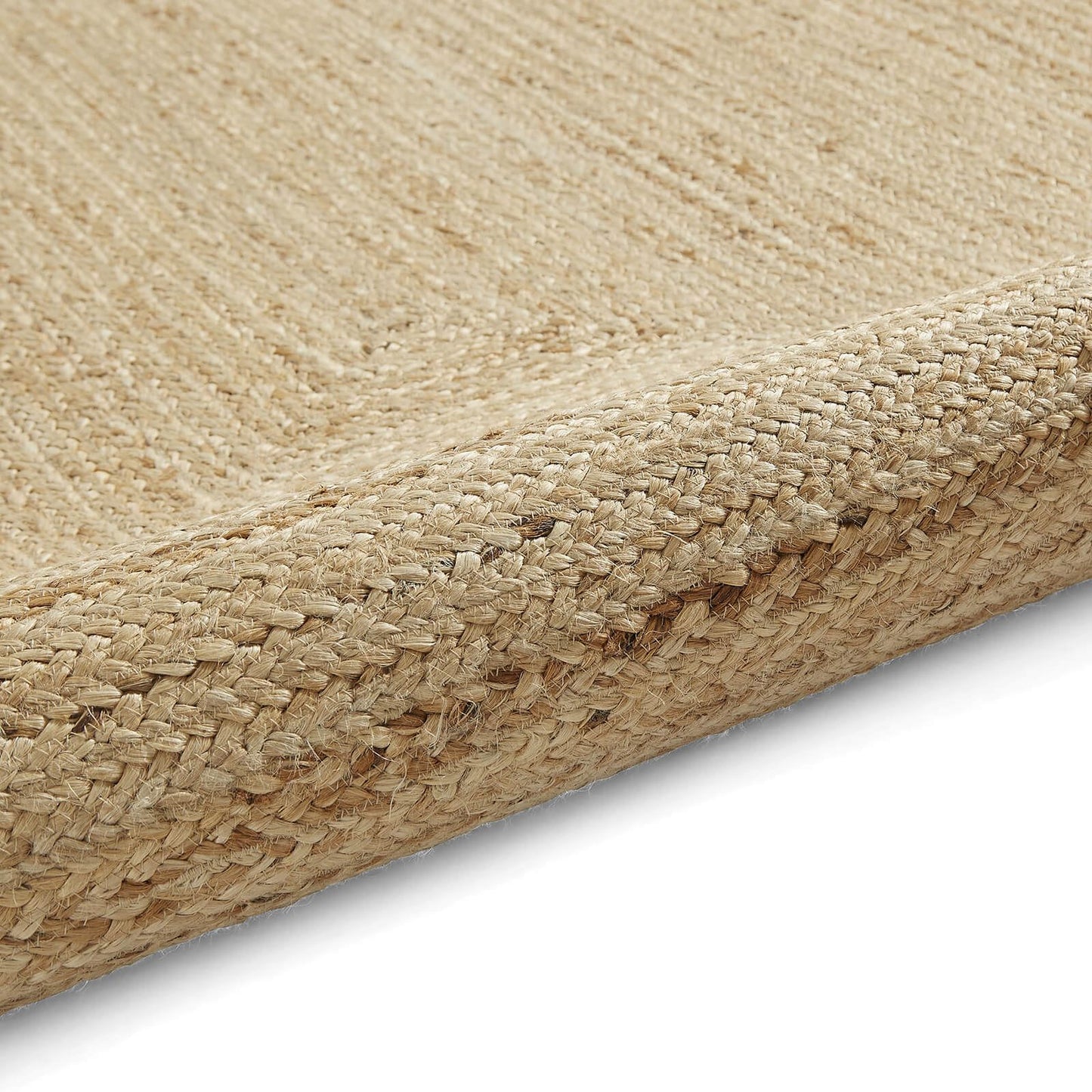 Savannah Jute Scallop Natural Rug - 200 x 290cm (6ft 6" x 9ft 6")
