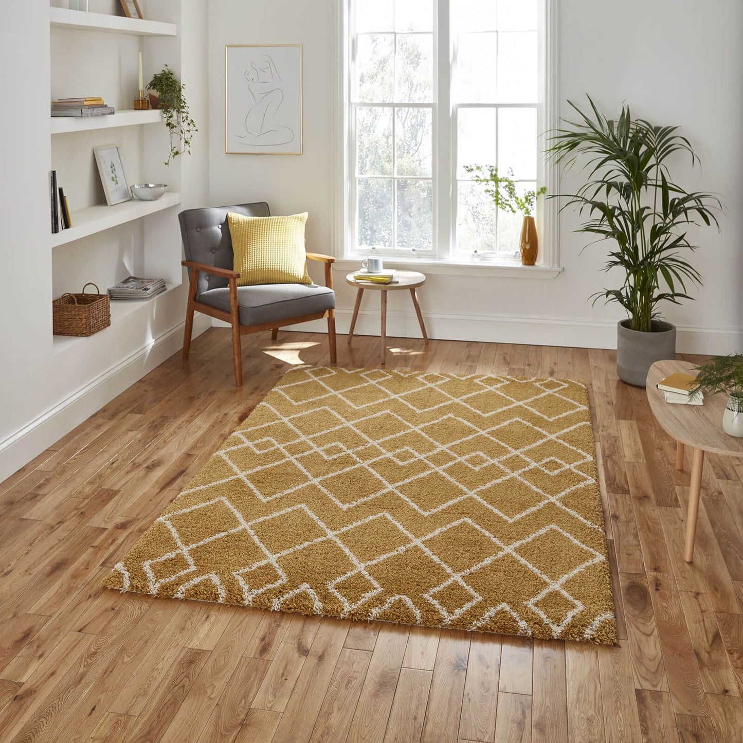 Royal Nomadic A638 Yellow Modern Rug