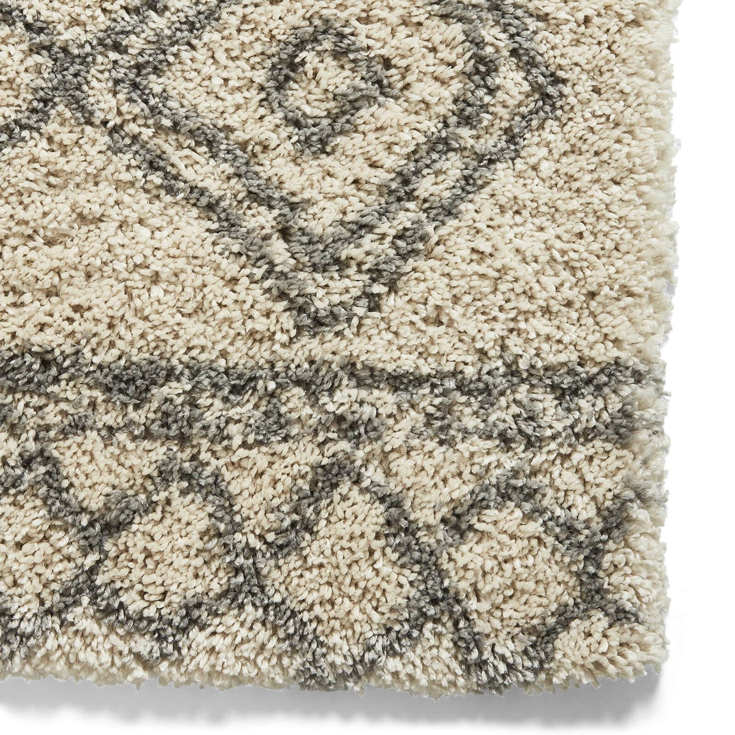 Scandi Berber G276 Cream/Grey Shaggy Rug