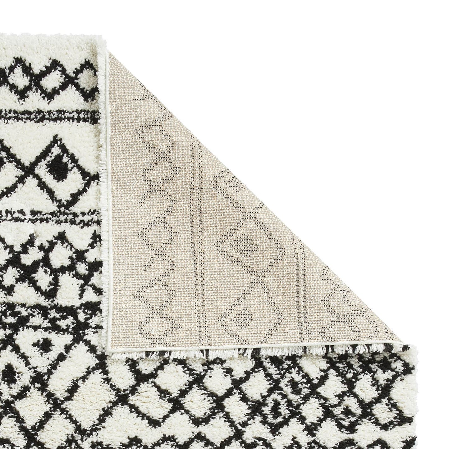 Scandi Berber G274 White/Black Modern Rug