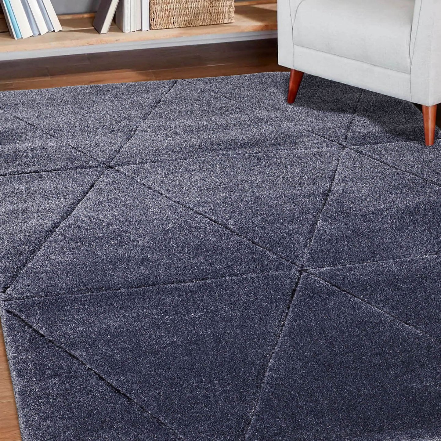 Newport Capleton Blue Plain Rug