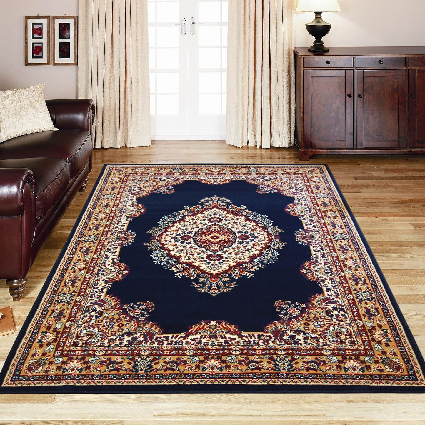 Maestro Navy Traditional Rug