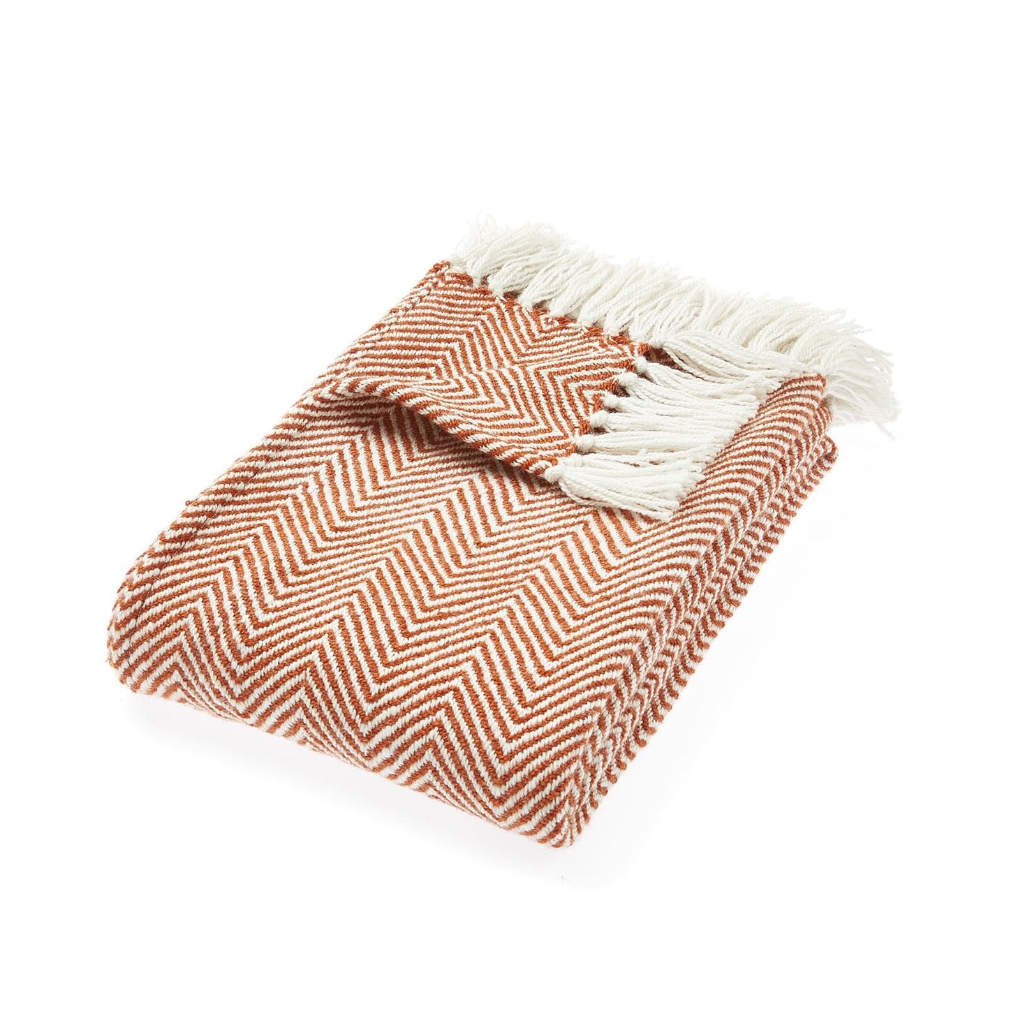 Hug Rug Woven Herringbone Throw Rust 130X180 Rug