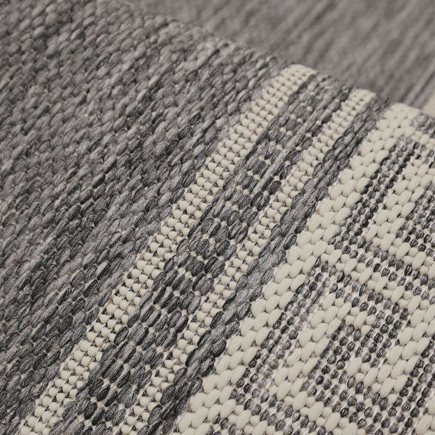 Flatweave Gel Greek Key Steel Grey Rug