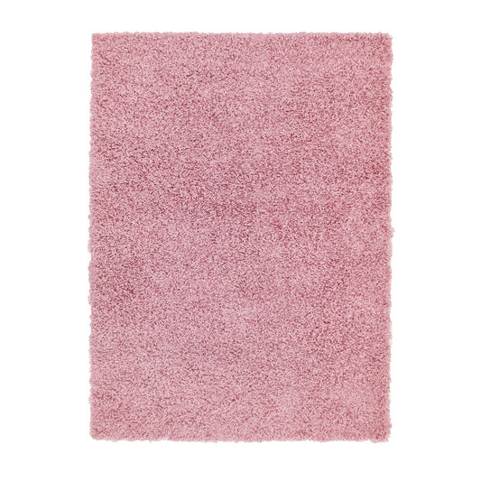 Jazz Shaggy Blush Pink Plain Rug