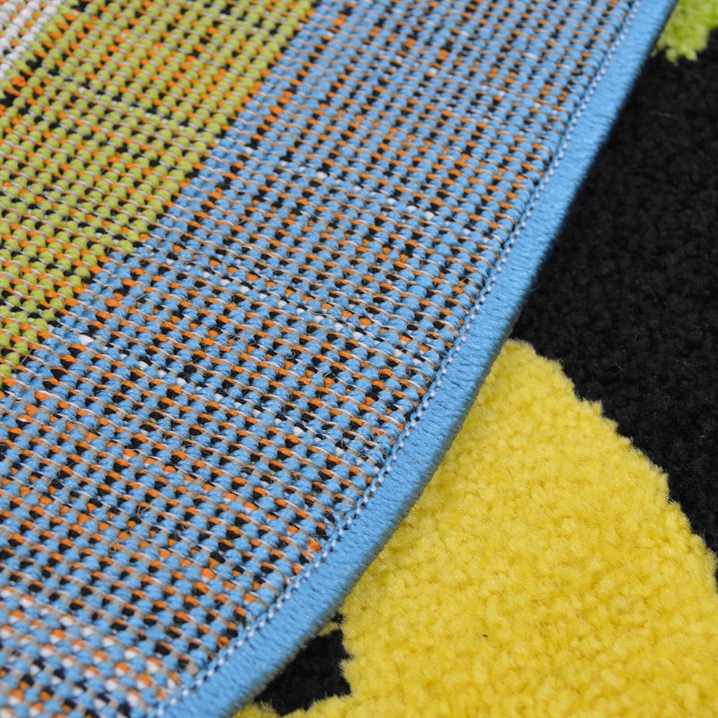 Colour Pop Tractor Kids Multi Rug - 100 X 100cm (3ft 2" x 3ft 2")