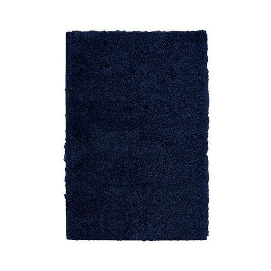 Jazz Shaggy Navy Plain Rug