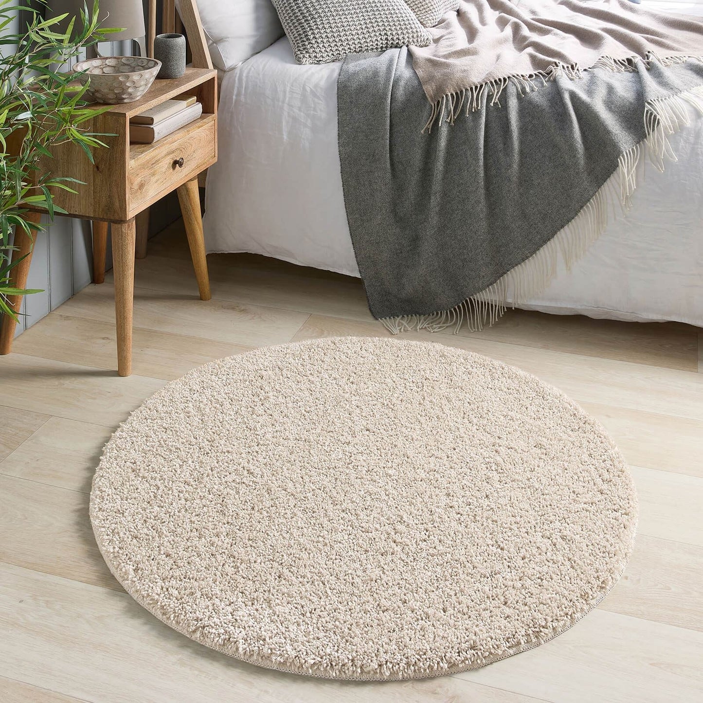 My Rug Fleck Beige Mix 100cm Dia Circle