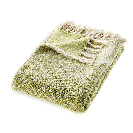 Hug Rug Woven Trellis Throw Green 130X180 Rug