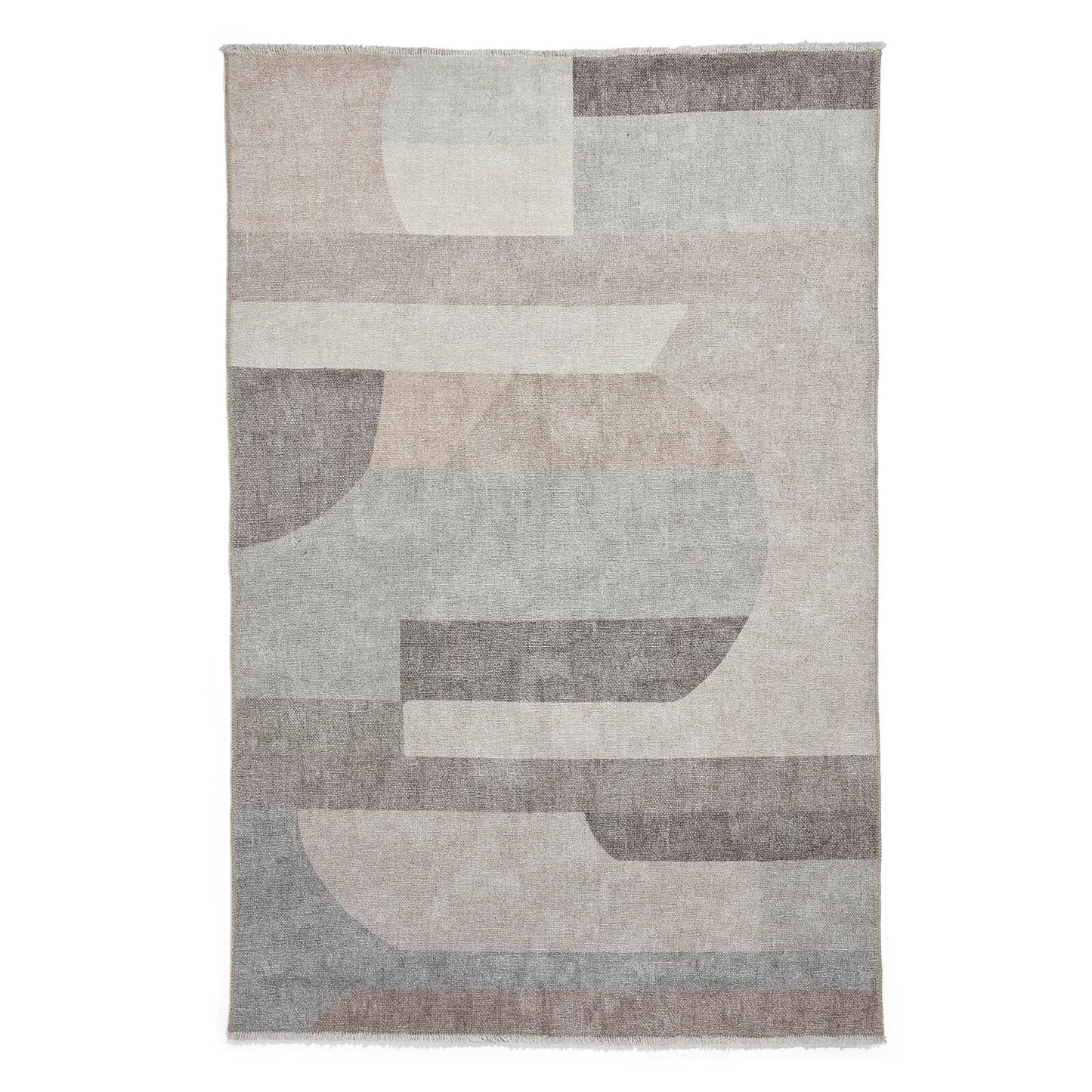 Whisper H1068 Beige Modern Washable Rug