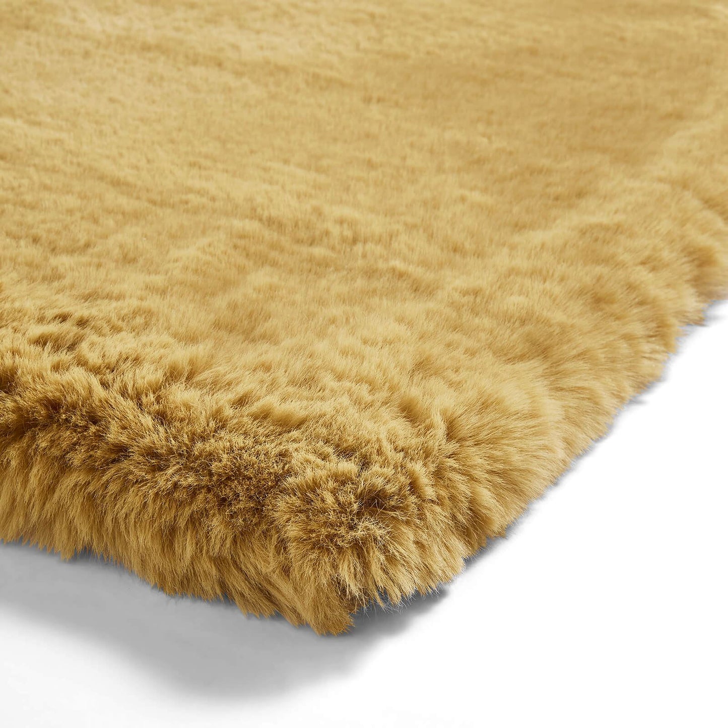 Super Teddy Mustard Shaggy Rug