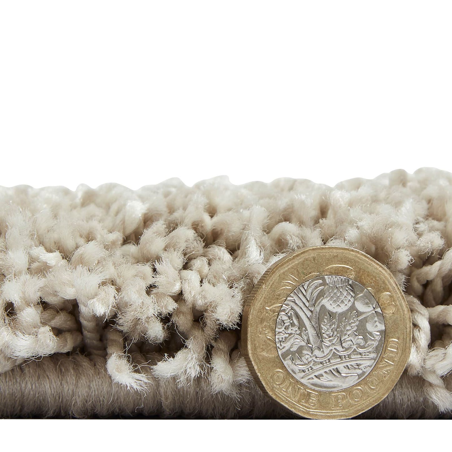 Deluxe Beige Shaggy Rug