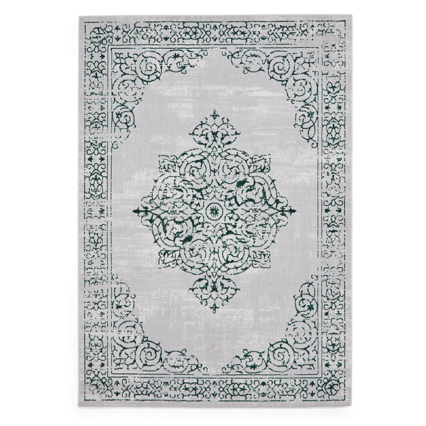 Artemis B9076A Green / Silver Traditional Rug