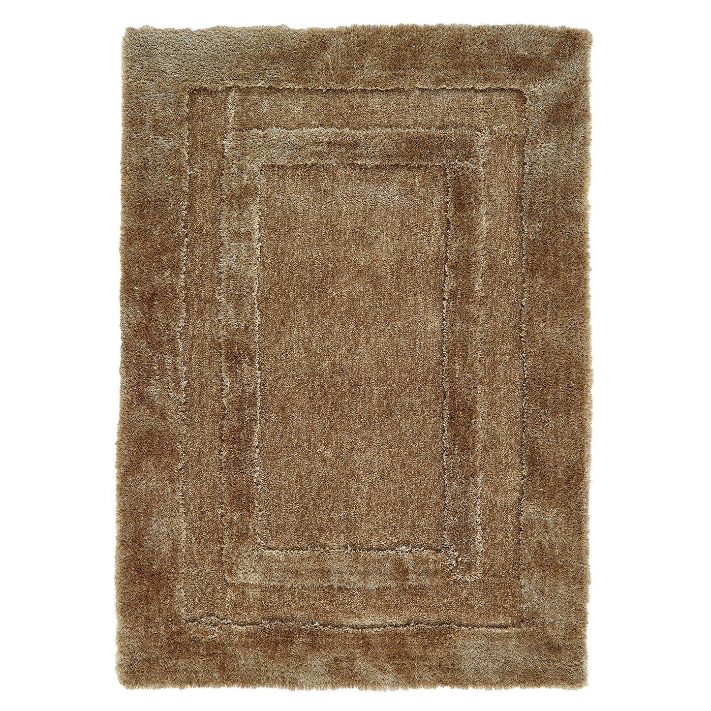 Frame Beige Plain Rugs