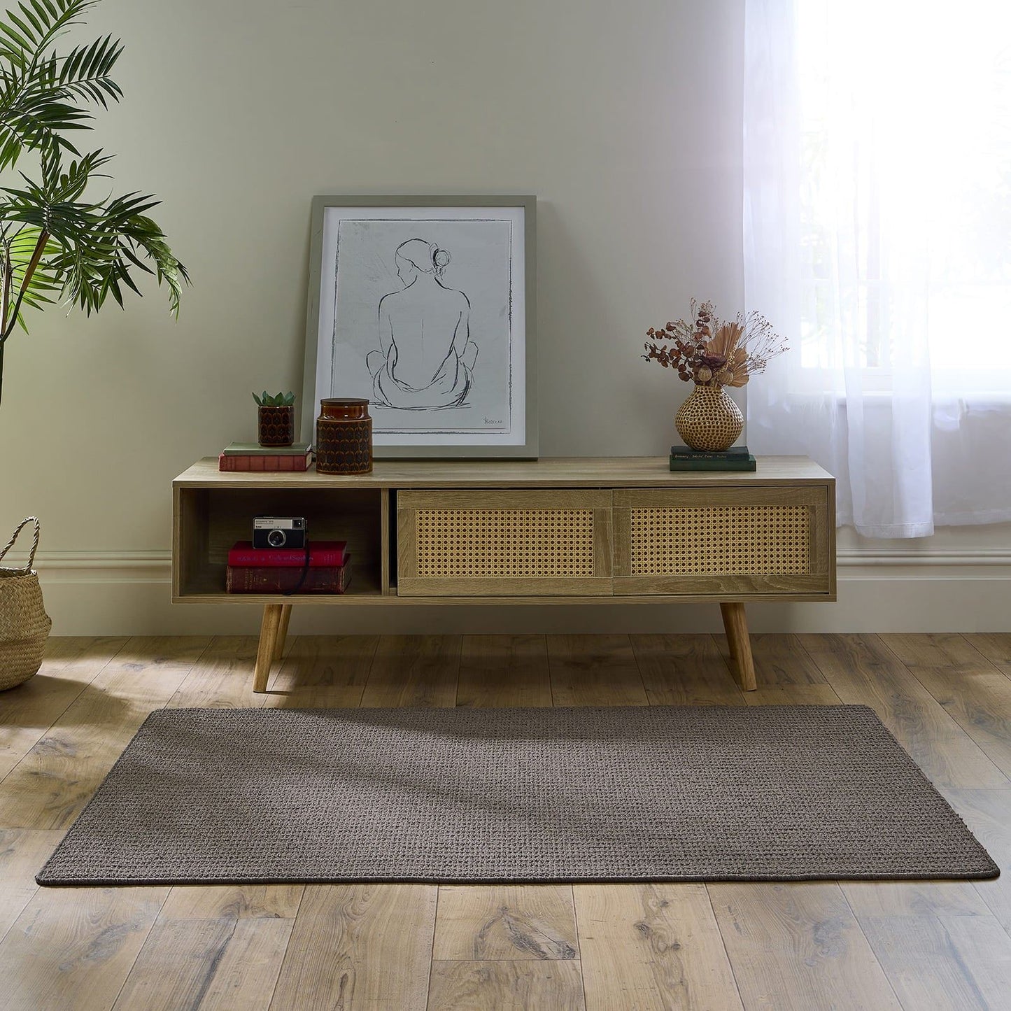 My Mat Sculptured Washable Waffle Texture Mink Rug