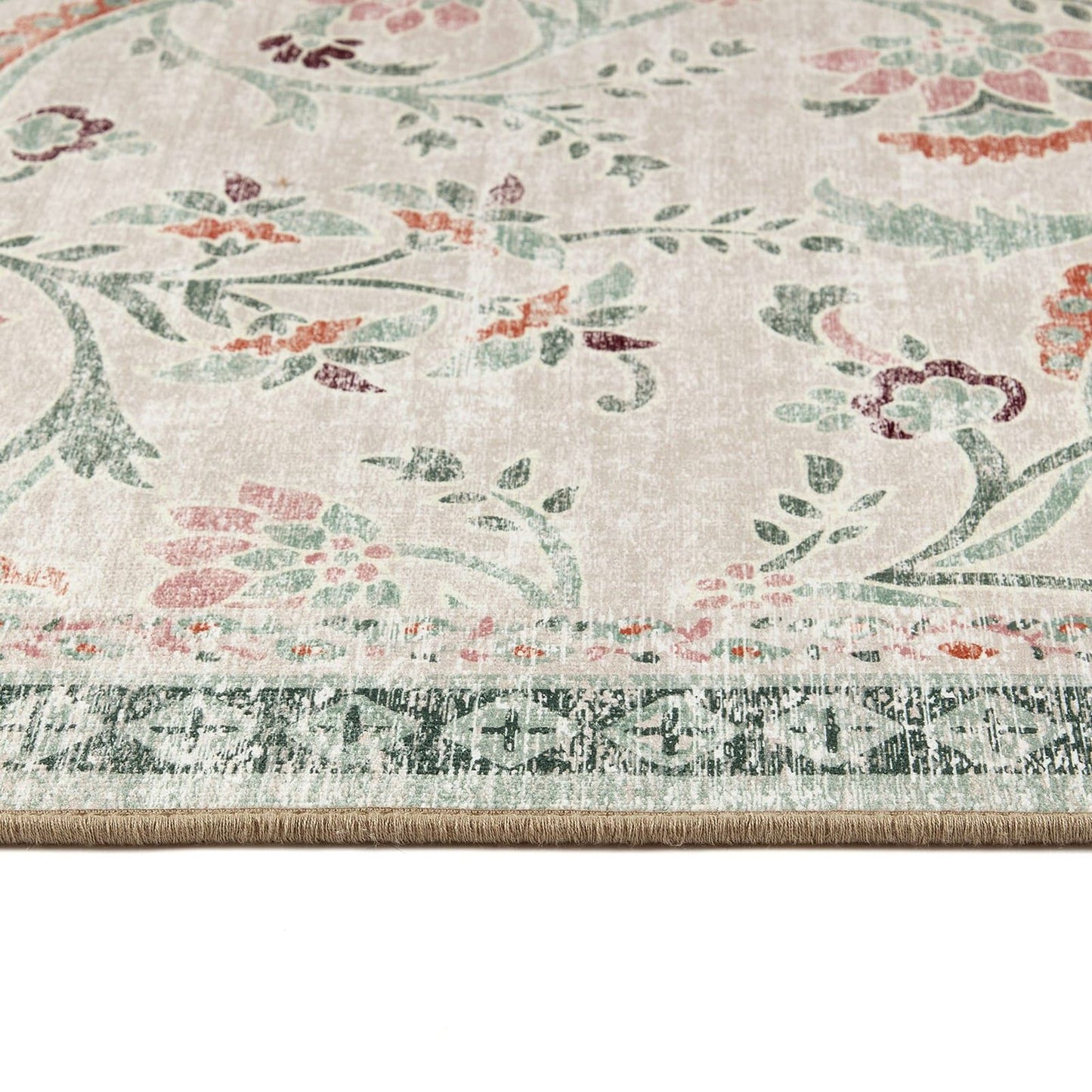 Hug Rug Eco-Washable English Floral Rug