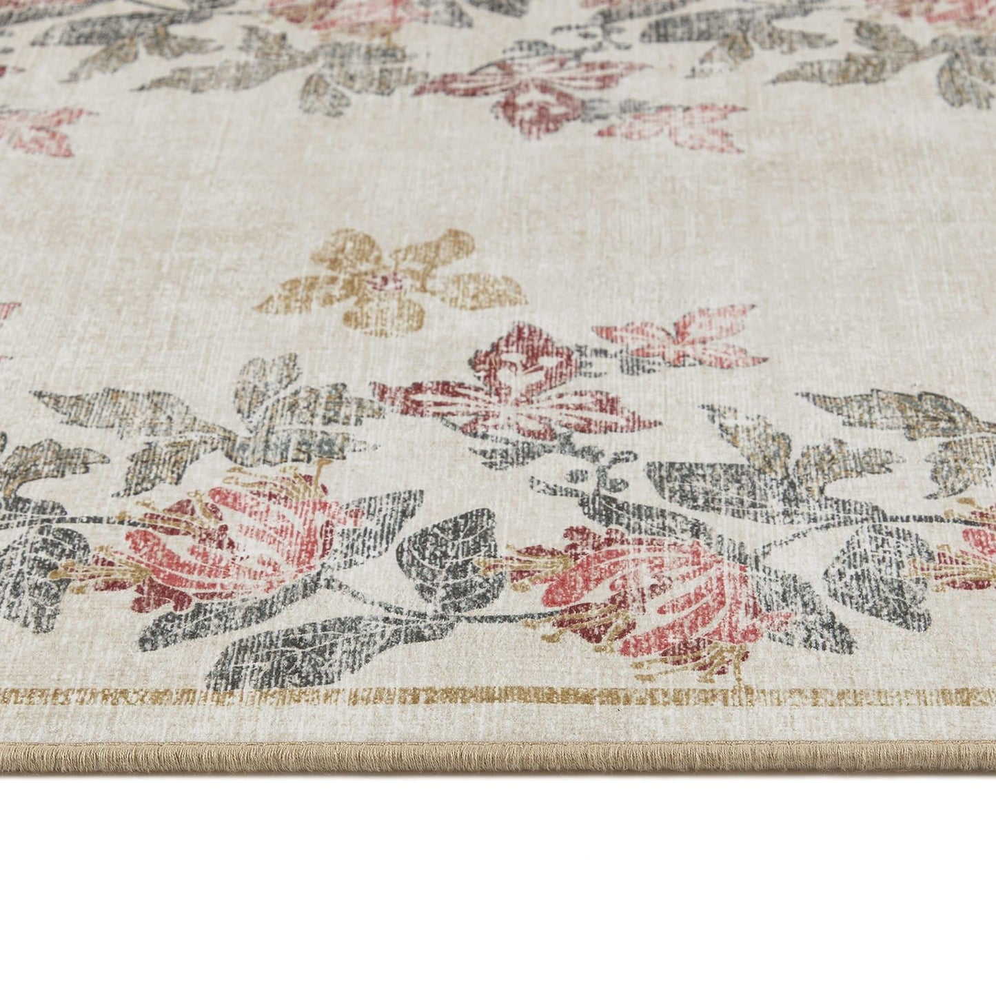 Hug Rug Eco-Washable Botanical Border Rug