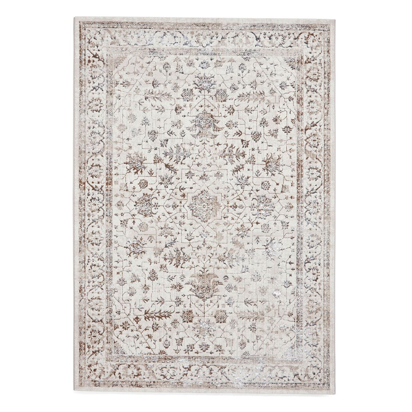 Creation 50112 Beige/Silver Modern Rug