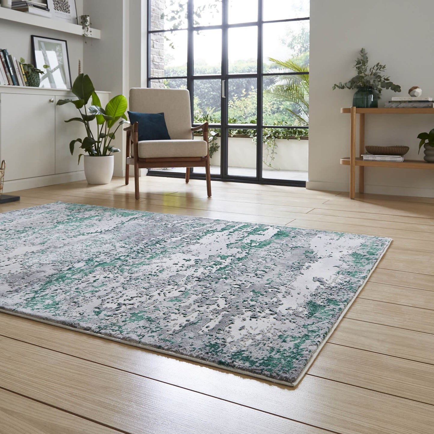 Artemis B9289A Green Modern Rug