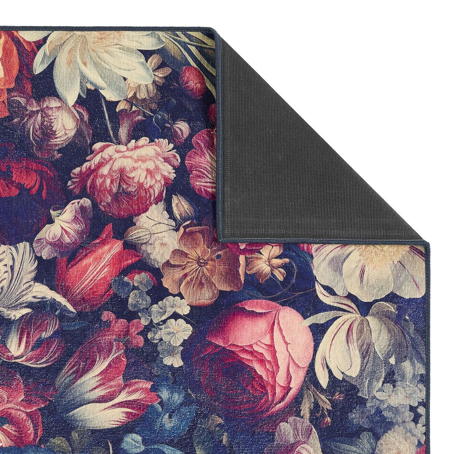 Hug Rug Eco-Washable Dark Florals Rug