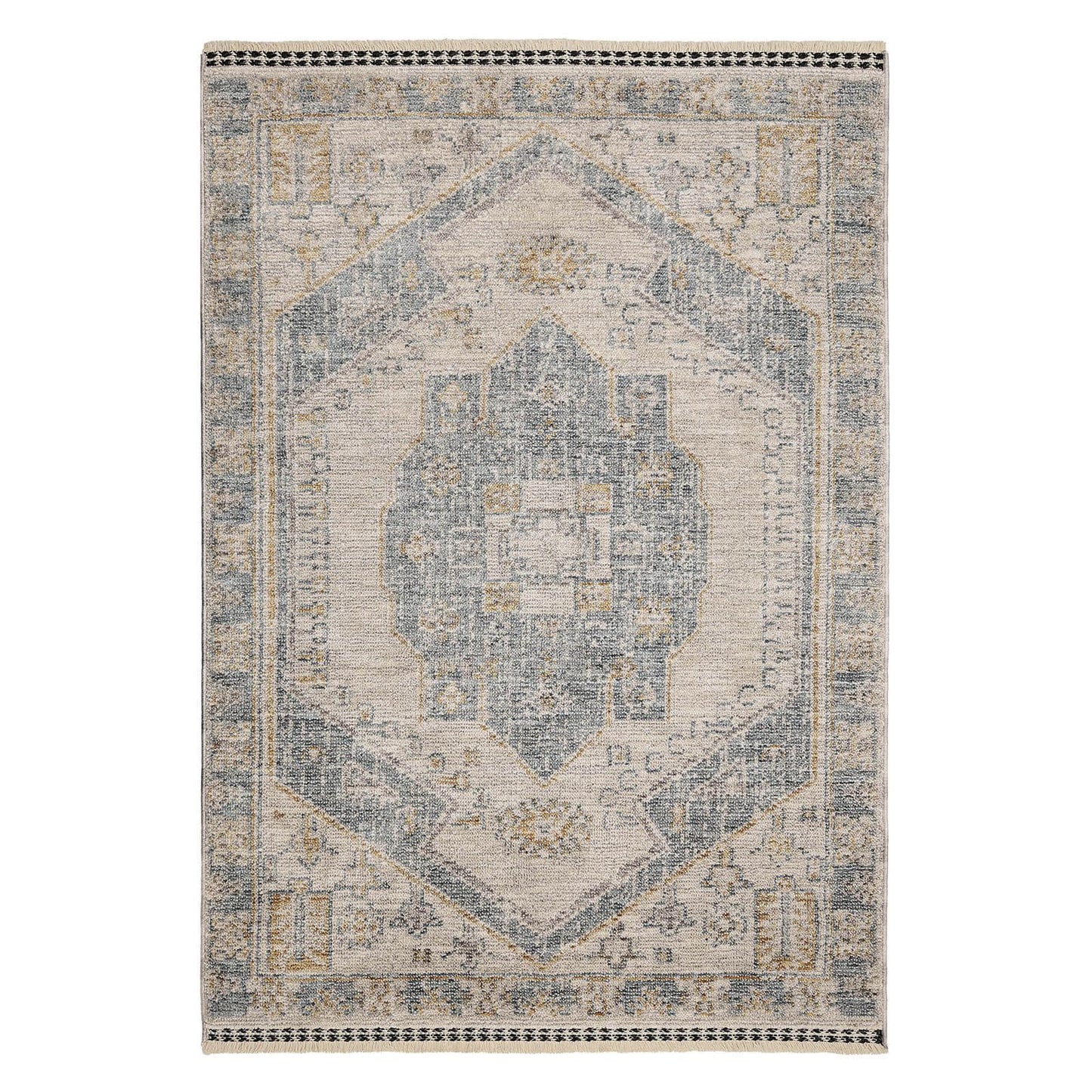 Mateo Medallion Blue Vintage Rug