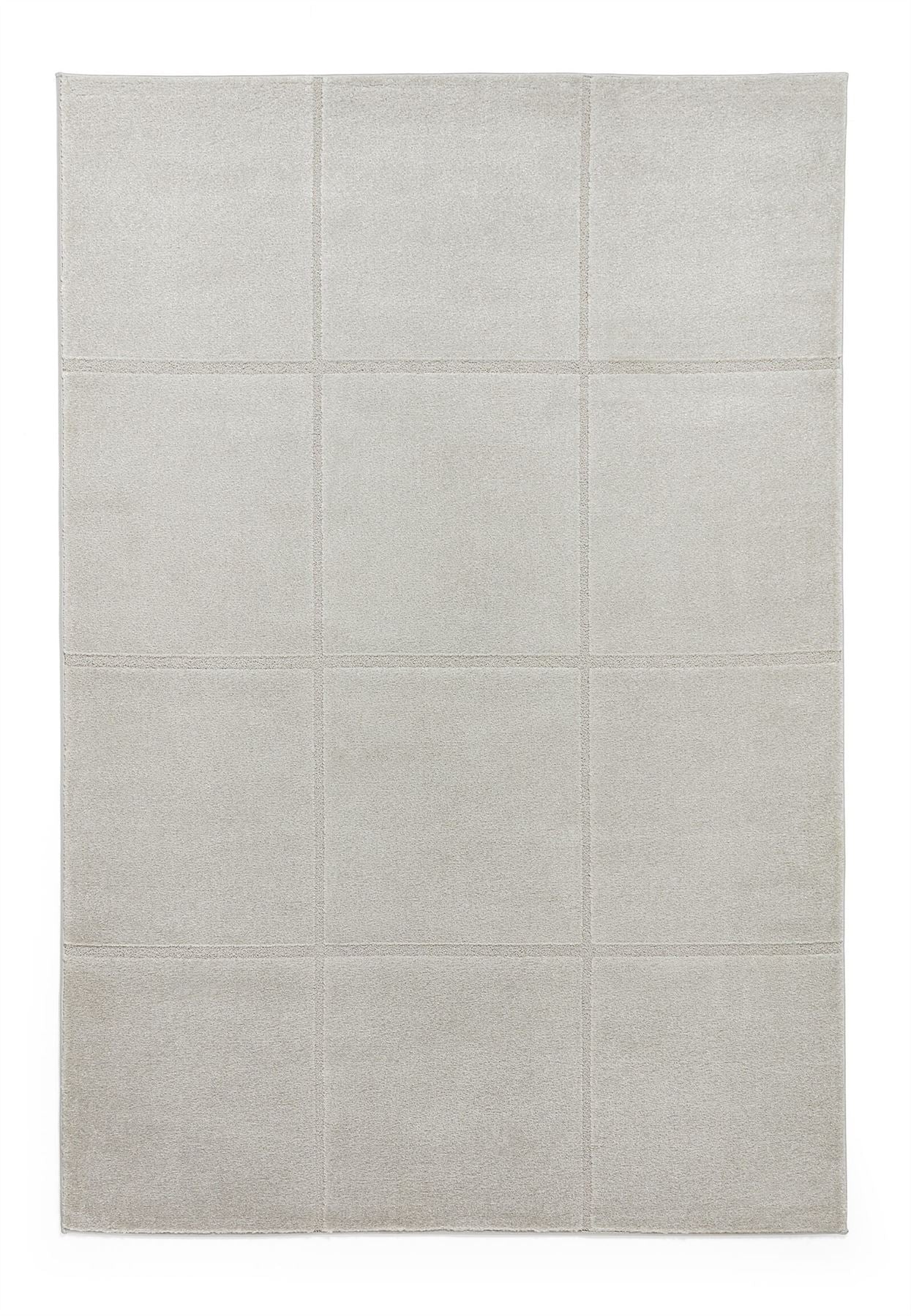 Elio 70100 Silver Modern Geometric Rug