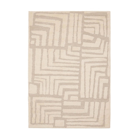 Ava Illusion Cream Semi Plain Rug