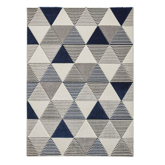 Brooklyn BRK15 (24369) Grey/Navy (24369) Modern Rug