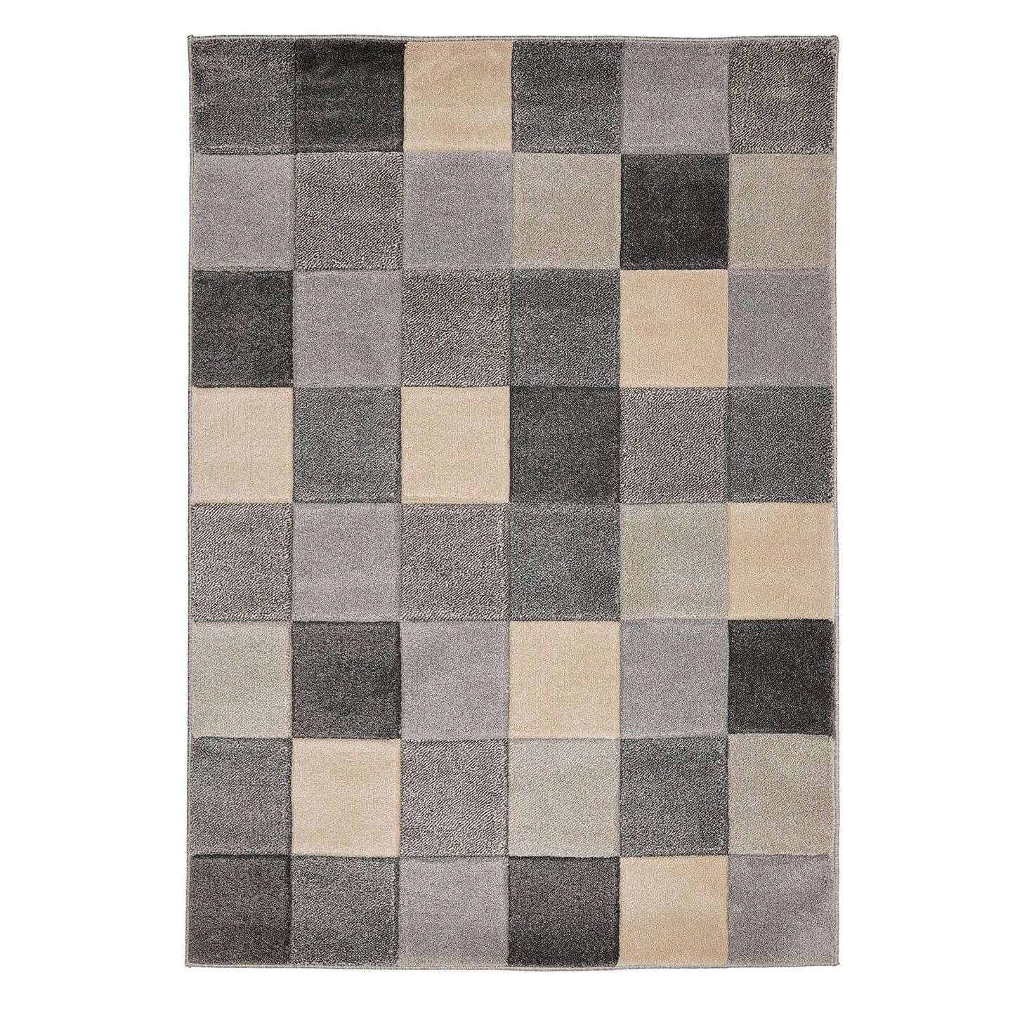 Newport Blocks Grey Blocks Rug